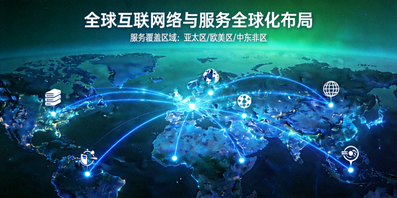 全球互联网络与地图可视化 - 象征服务的全球化布局